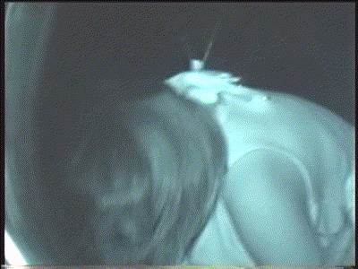 【赤外線盗撮GIF】ラブホが満室でしかたなくカーセックスしたカップル…赤外線カメラでモロ見えやんけーｗｗｗｗ その10